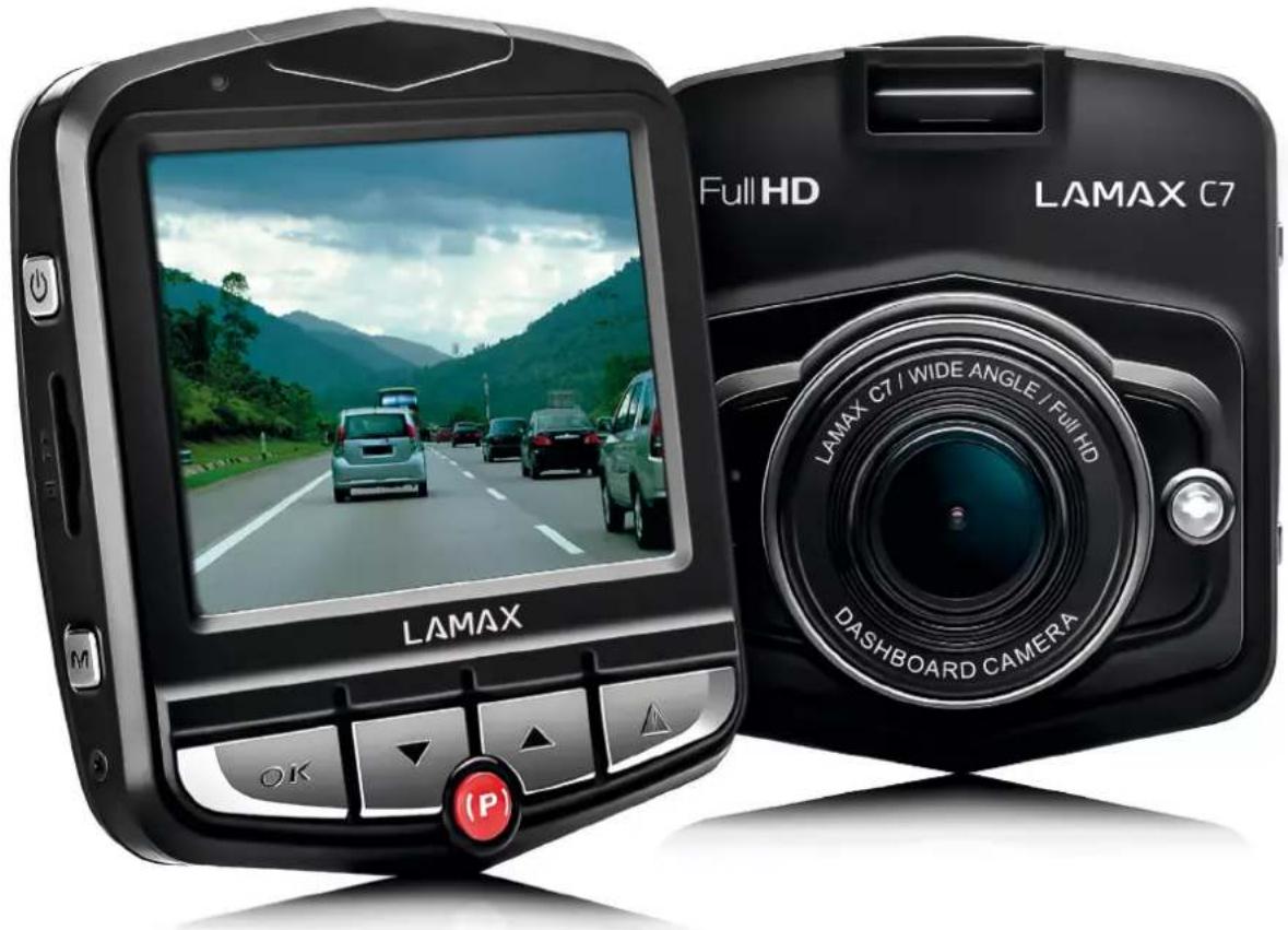 Full HD LAMAX C7 LAMAX C7 / WIDE ANGLE / Full HD DASHBOARD CAMERA OK (P)