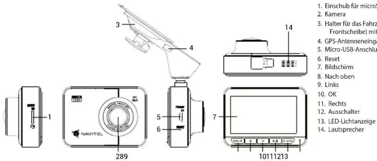 Navitel PR700 GPS - Anordnung des Geräts - 1
