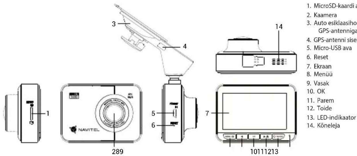 Navitel PR700 GPS - Seadme skeem - 1