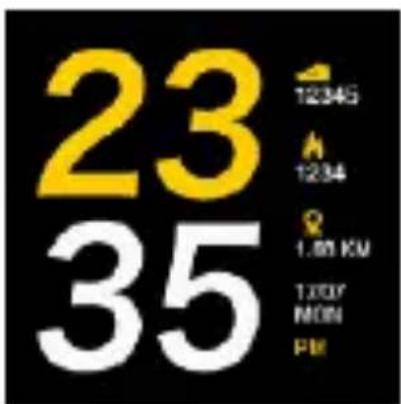 MaxCom Fitgo FW 15 Square - Clock Display - 1