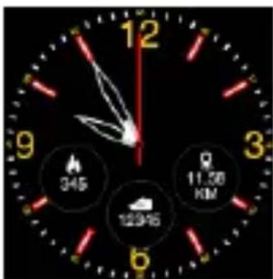 MaxCom Fitgo FW 15 Square - Clock Display - 2