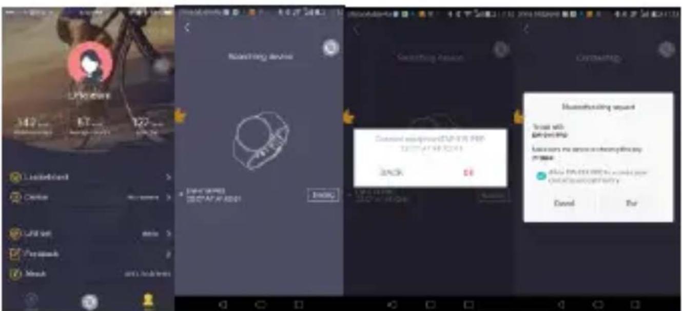 MaxCom Fitgo FW 15 Square - Connection and Synchronize data - 1