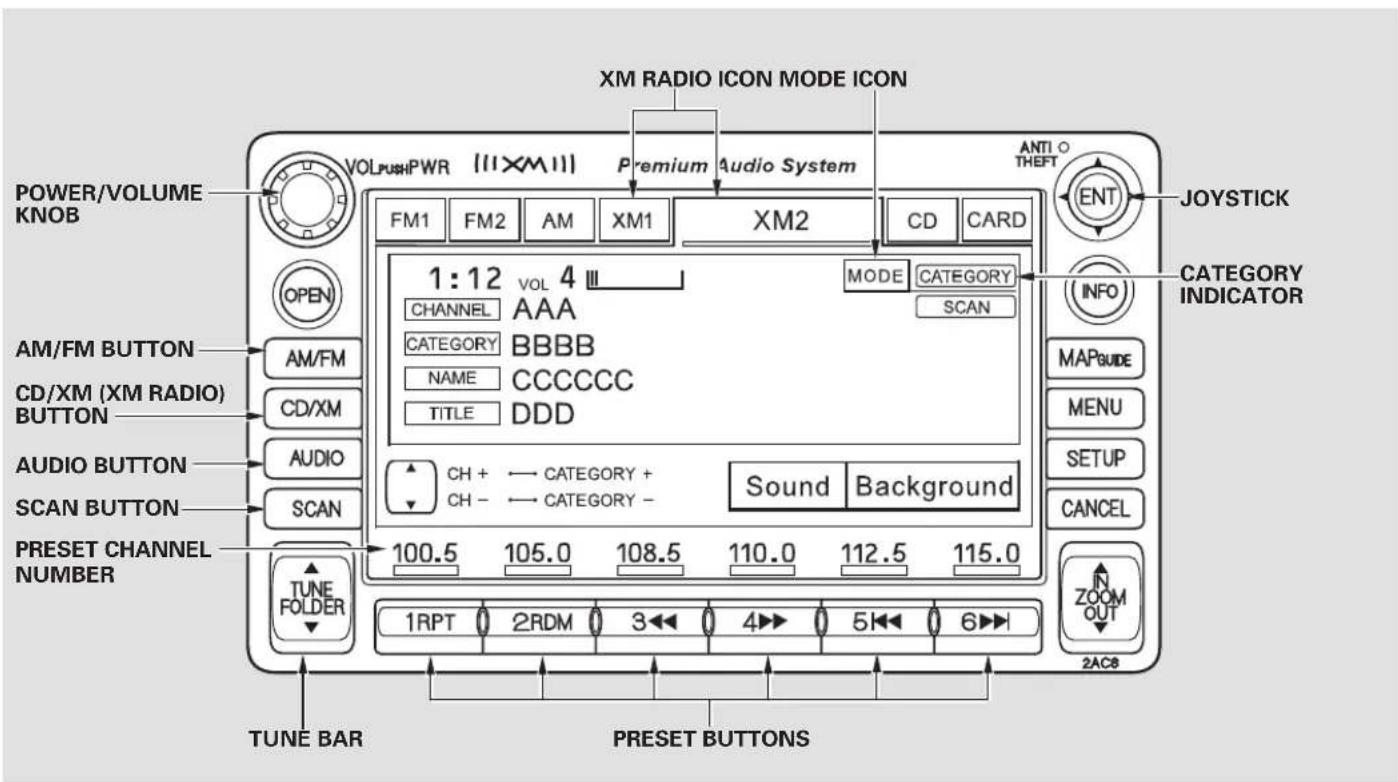 Honda Civic GX (2008) - Audio System (Models with navigation system) - 1
