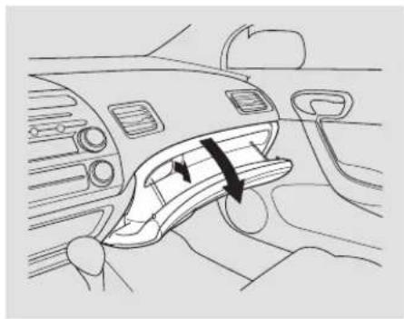 Honda Civic GX (2008) - Beverage Holders Console Compartment Glove Box - 3
