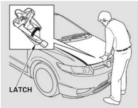 Honda Civic GX (2008) - Opening and Closing the Hood - 2