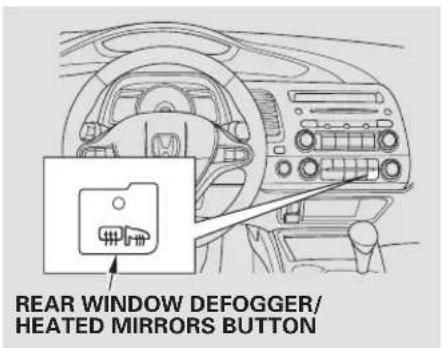 Honda Civic GX (2008) - Adjusting the Power Mirrors - 2