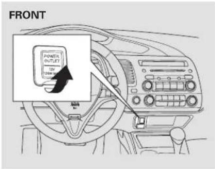 Honda Civic GX (2008) - Coat Hook Accessory Power Sockets - 2