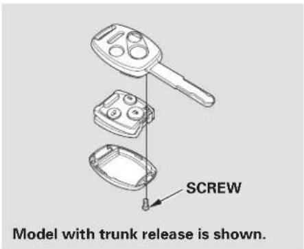 Honda Civic GX (2008) - Replacing the Transmitter Battery - 1