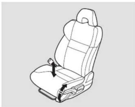 Honda Civic GX (2008) - Driver's Seat Height Adjustment Armrest Rear Seat Access - 1