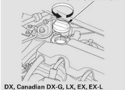 Honda Civic GX (2008) - Fluid Locations - 3