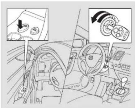 Honda Civic GX (2008) - To turn off the Auto Door Unlock modes: - 1