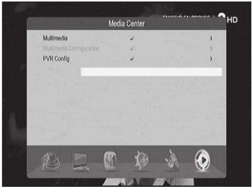 Media Center Multimedia Multimedia Configuration PVR Config