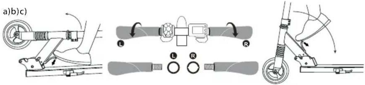 Lamax E-scooter S5000 - c) Folding - 1