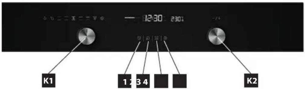 Concept ETV7460BC - Opis panelu sterowania - 1