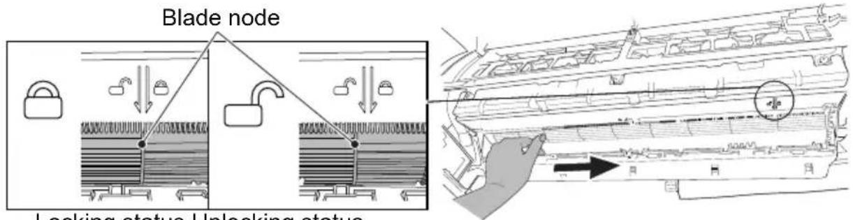 GREE GIST12BXA - Pull blade Hold the blue - 1