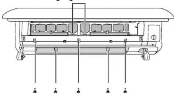 GREE GIST12BXA - Tighten screws of air-outlet frame - 1