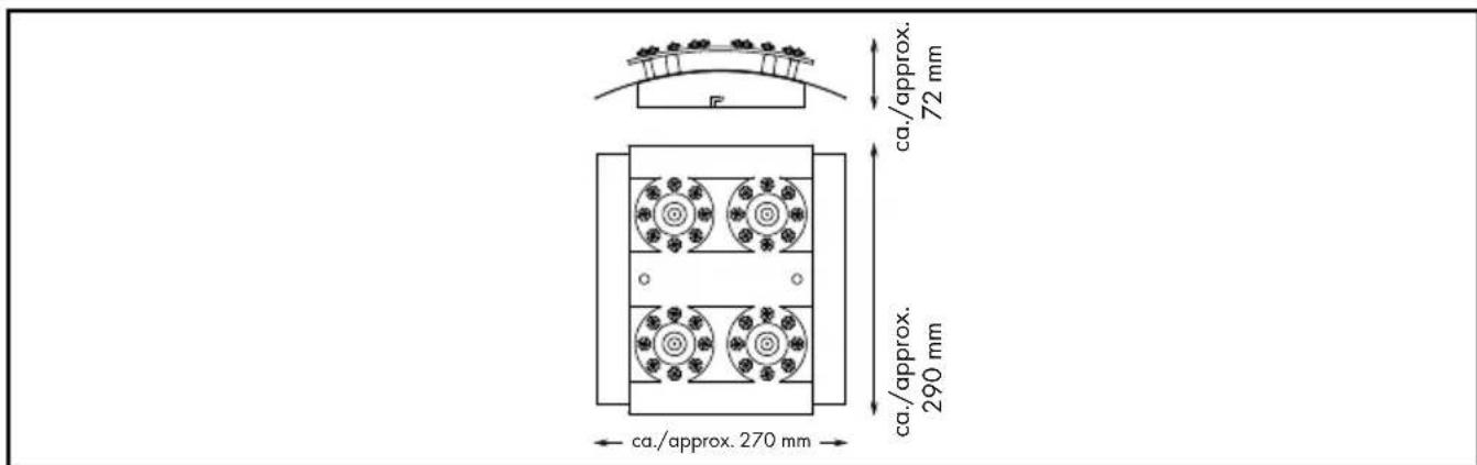 ca./approx. 72 mm ca./approx. 290 mm ca./approx. 270 mm