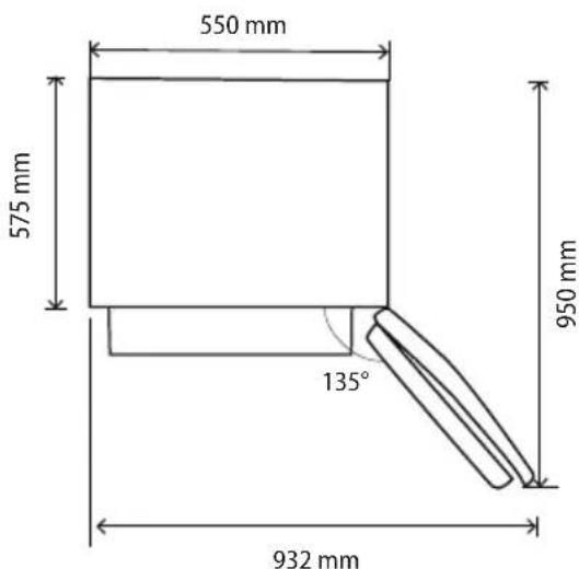 Concept LS4055WH - APPLIANCE DIMENSIONS - 2