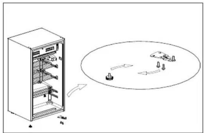 Concept LT3047BC - CHANGING THE DOOR SWING DIRECTION - 2