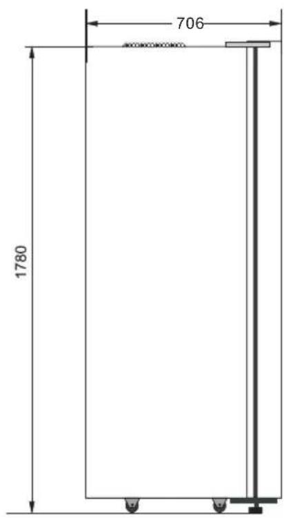 Concept LA7691WH - APPLIANCE DIMENSIONS - 2