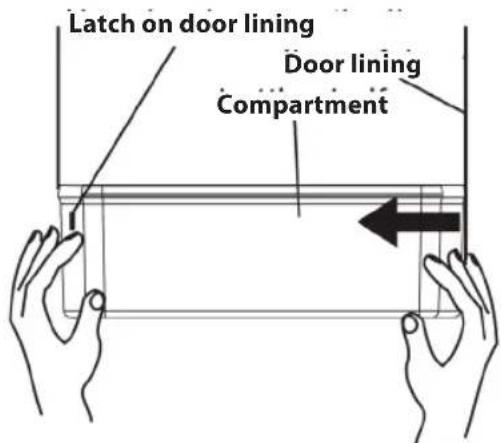 Concept LA7691WH - Compartment in the refrigerator door - 1