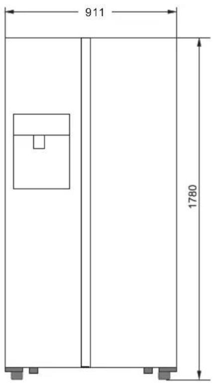 Concept LA7691WH - APPLIANCE DIMENSIONS - 1