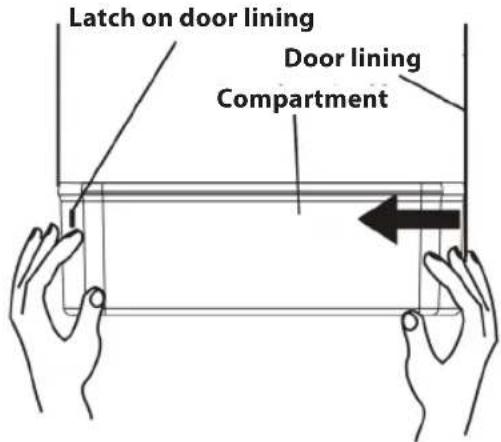 Concept LA7691DS - Compartment in the refrigerator door - 1