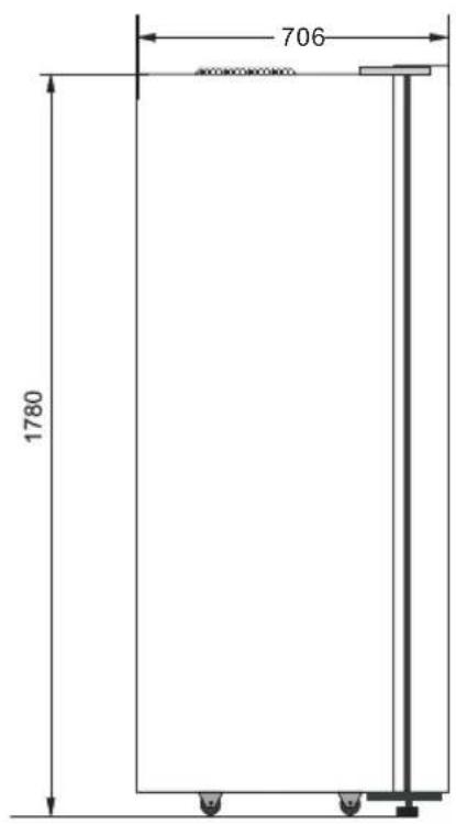 Concept LA7691DS - APPLIANCE DIMENSIONS - 2