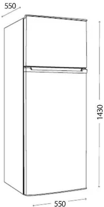 Concept LFT4560WH - ROZMĚRY SPOTŘEBIČE - 1