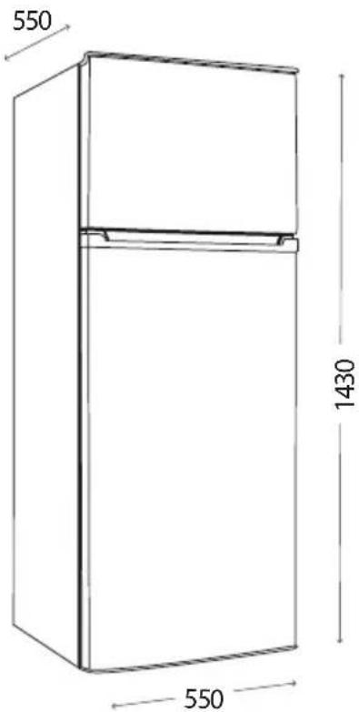 Concept LFT4560WH - APPLIANCE DIMENSIONS - 1