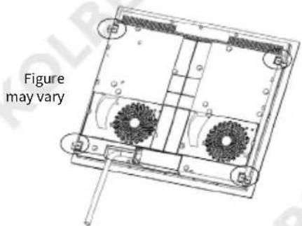 KKT Kolbe KF5900IND - Fixing the hob using the mounting brackets - 1