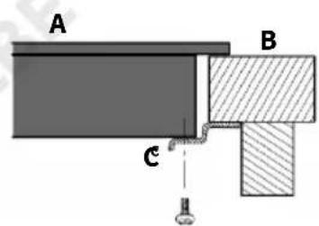 KKT Kolbe KF5900IND - Fixing the hob using the mounting brackets - 3