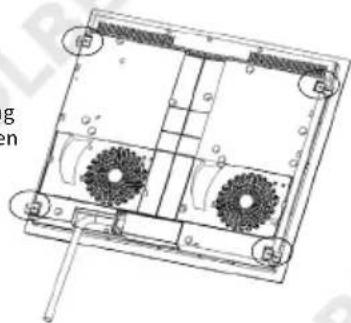 KKT Kolbe KF5900IND - Fixieren des Kochfelds mit Hilfe der Einbauklemmen - 1