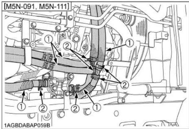 KUBOTA M5N-111HDCC12 - ■ Checking Radiator Hose and Clamp - 5