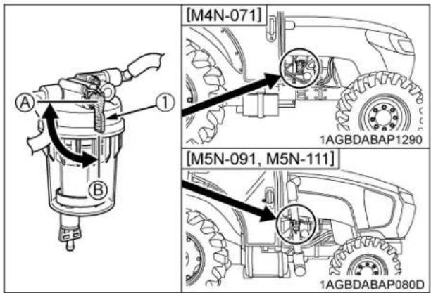 KUBOTA M5N-111HDCC12 - ◆Bleeding procedure is as follows: - 1