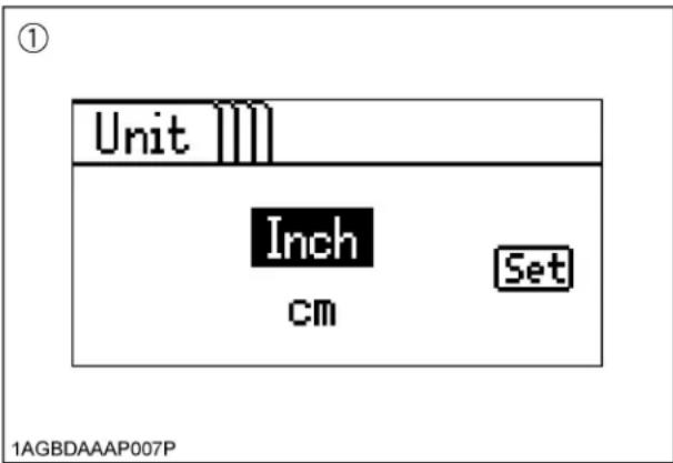 KUBOTA M5N-111HDCC12 - Setting the unit - 2