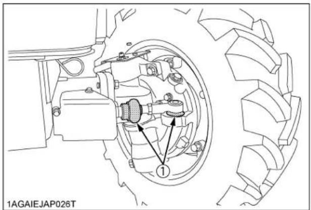KUBOTA M5N-111HDCC12 - ■ Checking Tie-rod Dust Cover - 1