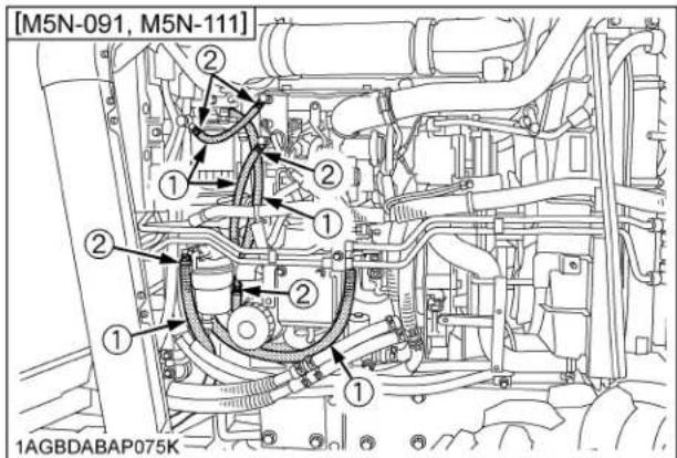 KUBOTA M5N-111HDCC12 - ■ Checking Fuel Line - 3