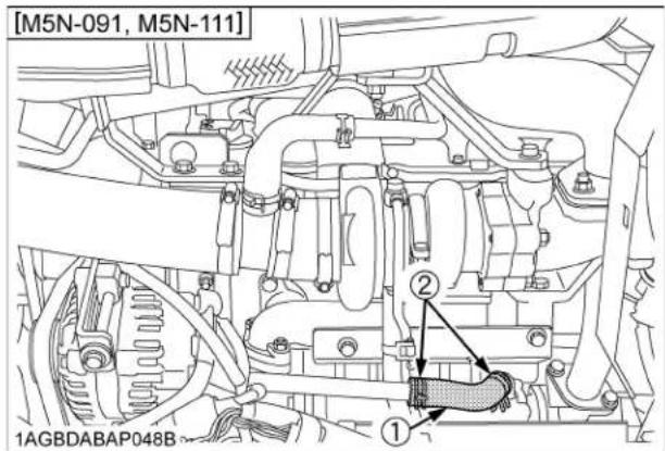KUBOTA M5N-111HDCC12 - ■ Checking Radiator Hose and Clamp - 2