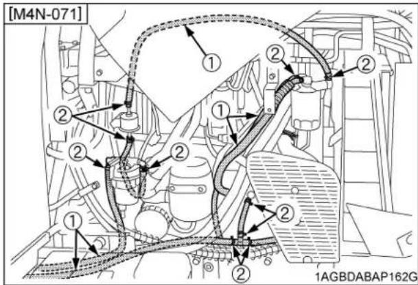 KUBOTA M5N-111HDCC12 - ■ Checking Fuel Line - 1