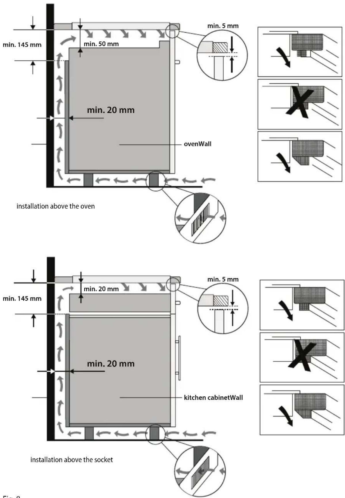 Concept IDV4460 - Follow the following instruction during installation: - 1