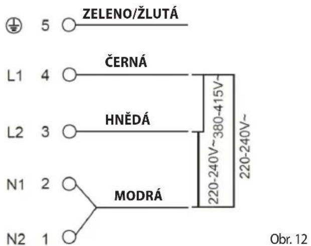 Concept IDV4460 - Zapojení svorkovnice spotřebiče - 2