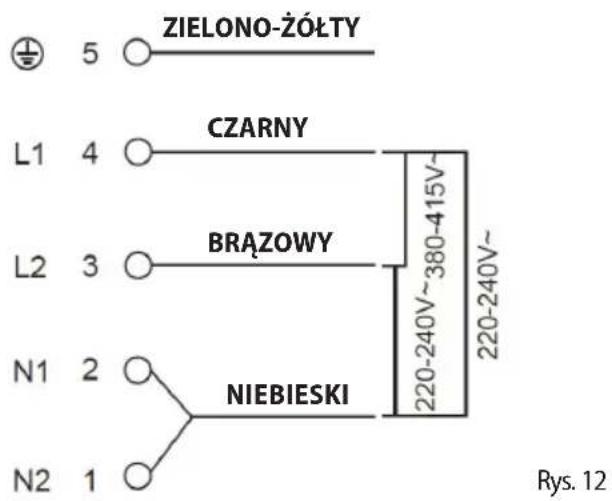 Concept IDV4260SF - Połączenia listwy zaciskowej urządzenia - 2