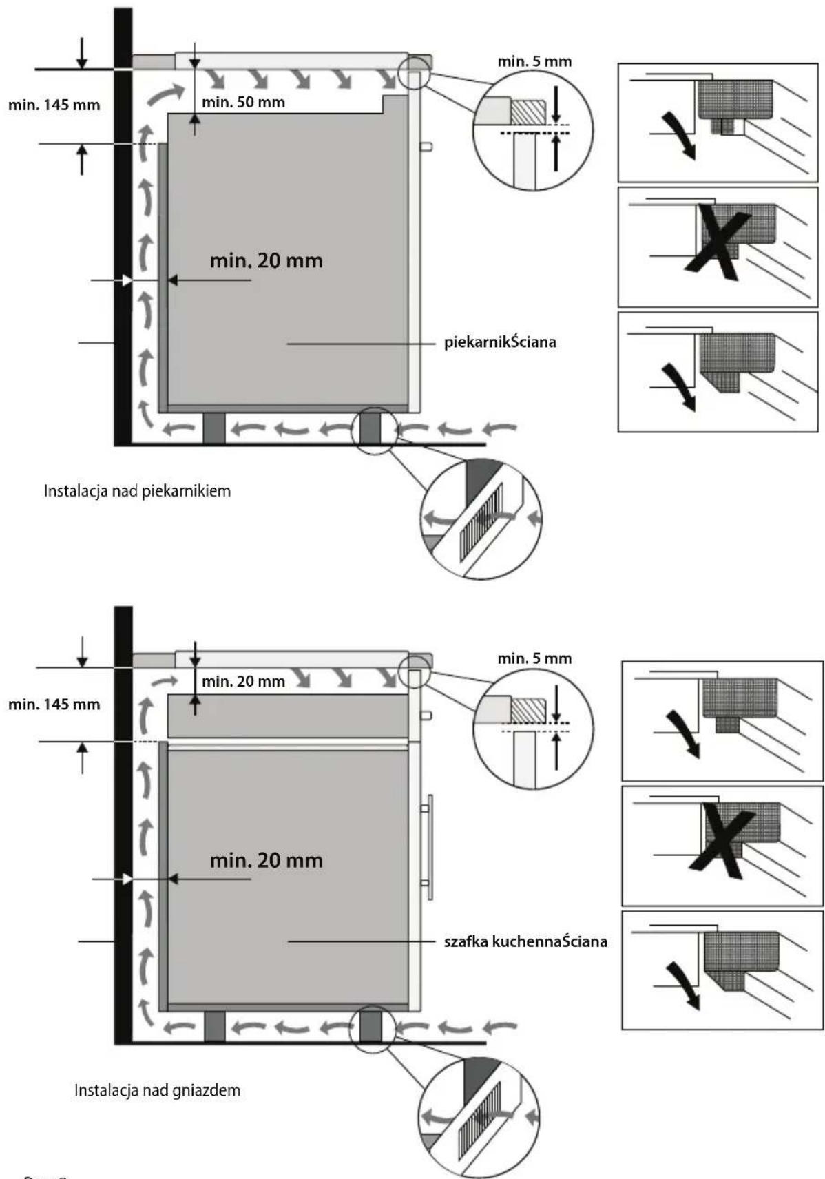 Concept IDV4260SF - Instalację urządzenia należy przeprowadzić w poniższych krokach: - 1
