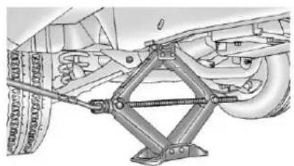 CHEVROLET Express (2005) - RemovingtheFlatTireand InstallingtheSpareTire - 4
