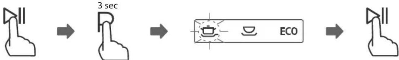 Concept MNV7760DS - Zmiana programu podczas uruchomionego programu mycia - 1