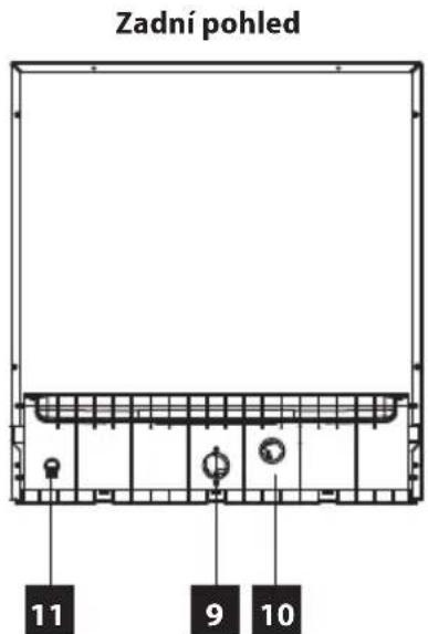 Technical diagram showing eight labeled views of a plastic basket structure with numbered annotations.