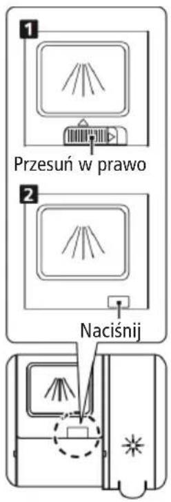 1 Przesuń w prawo 2 Naciśnij
