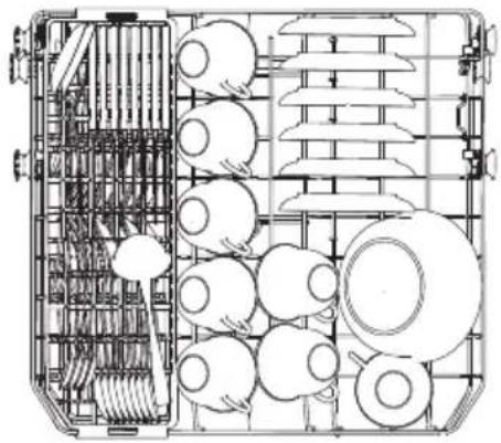 Concept MNV7760DS - PRZYKŁAD UŁOŻENIA NACZYŃ - 1