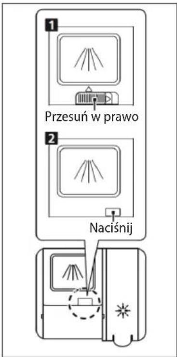 1 Przesuń w prawo 2 Naciśnij